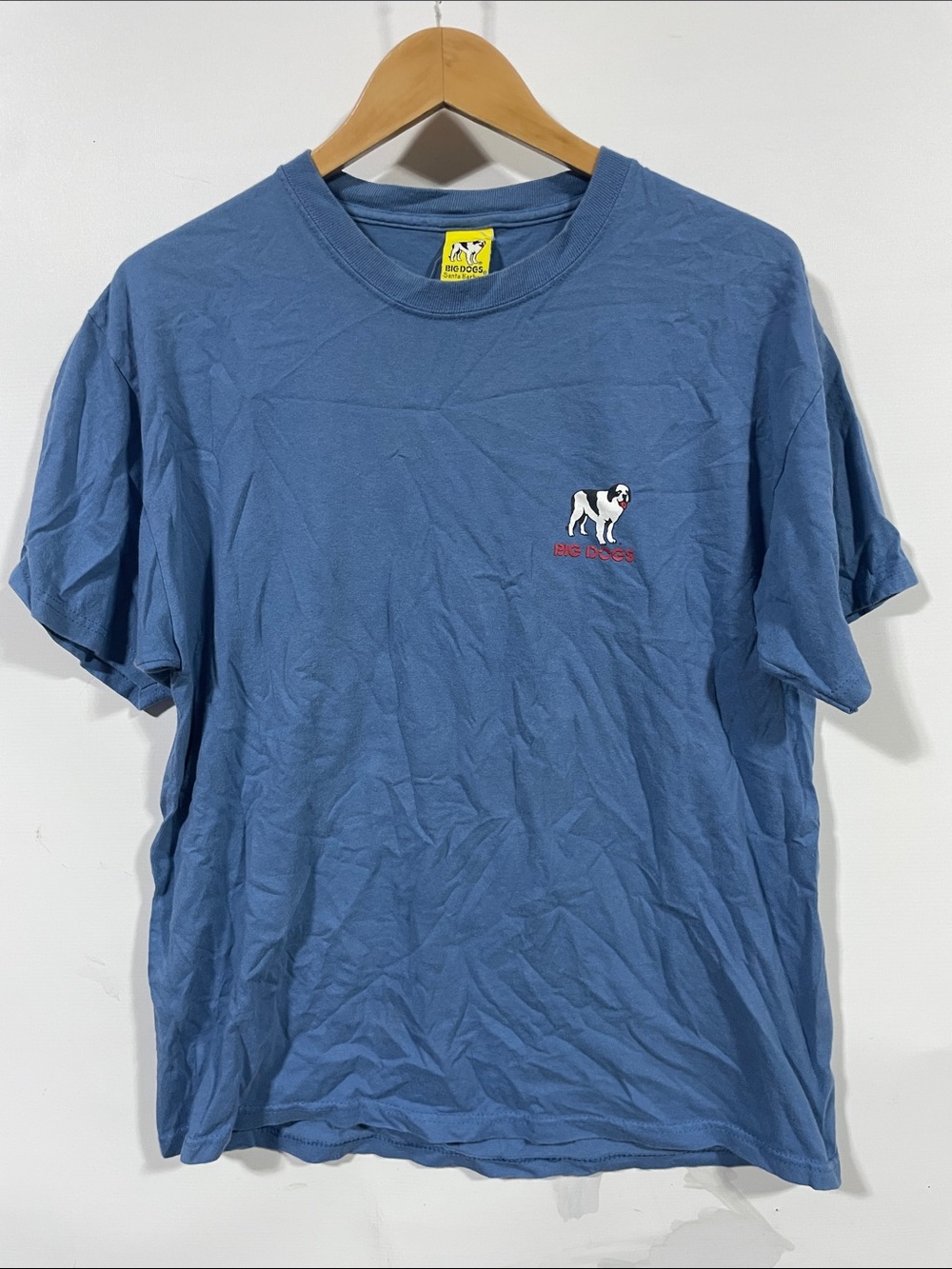 Big Dogs Men's Short-Sleeve Blue Logo Tee